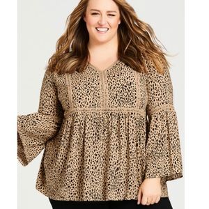 Avenue leopard print top